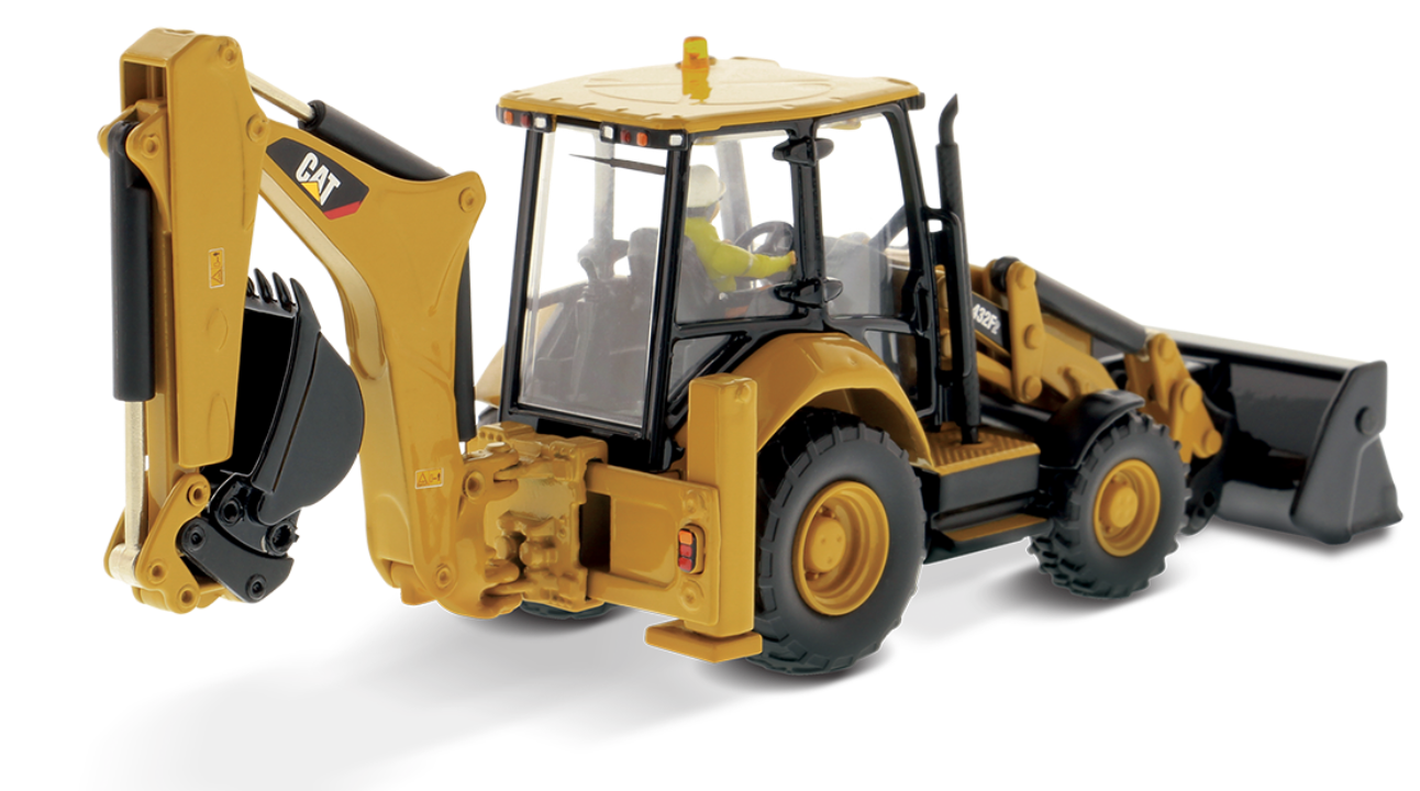 CAT 432F2 Backhoe Loader. Scale 1:50.