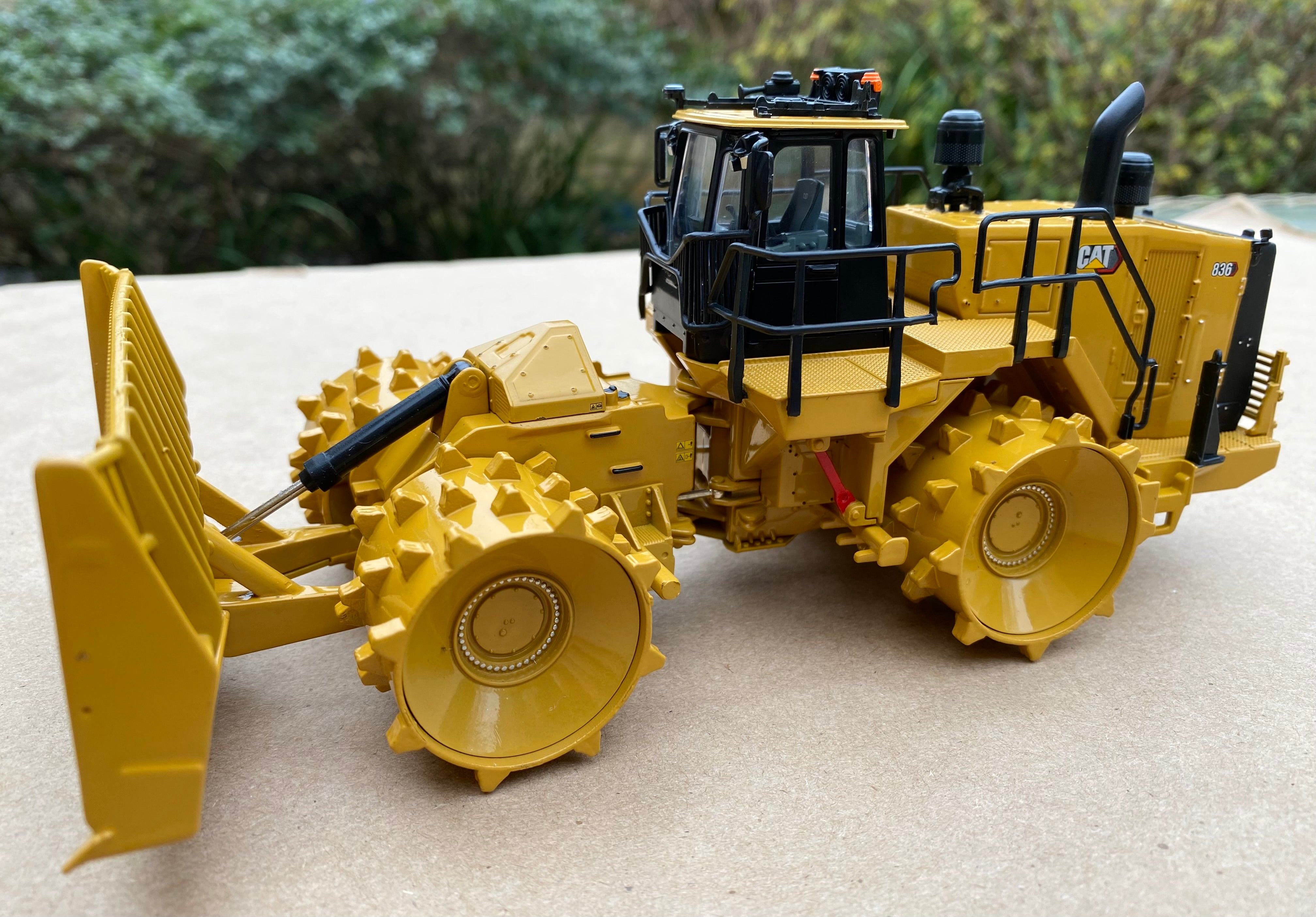 CAT 836 Landfill Compactor. 1:50 scale