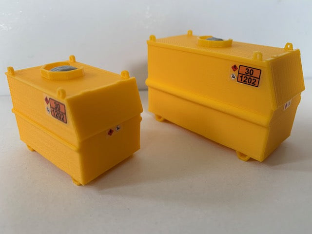 SET 3 Fuel Bowsers 2000 and 5000lts. Scale 1:50