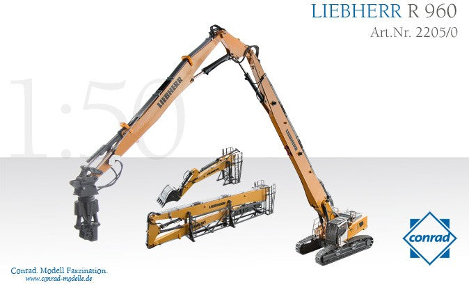 Liebherr R 960 デモリッションエクスカベーター 1:50 Liebherr crawler excavator R 960 demolition