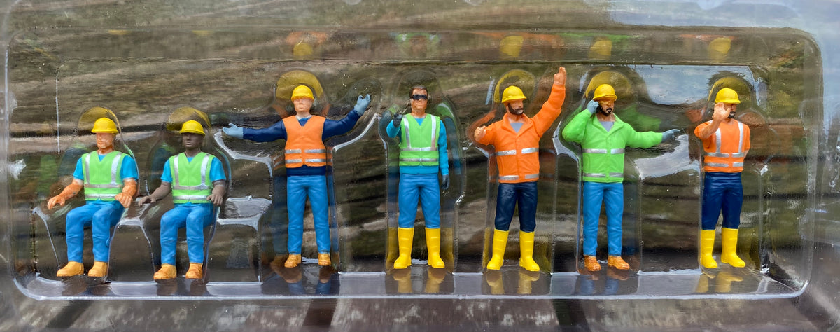 Construction worker figure set. 1:50 scale.