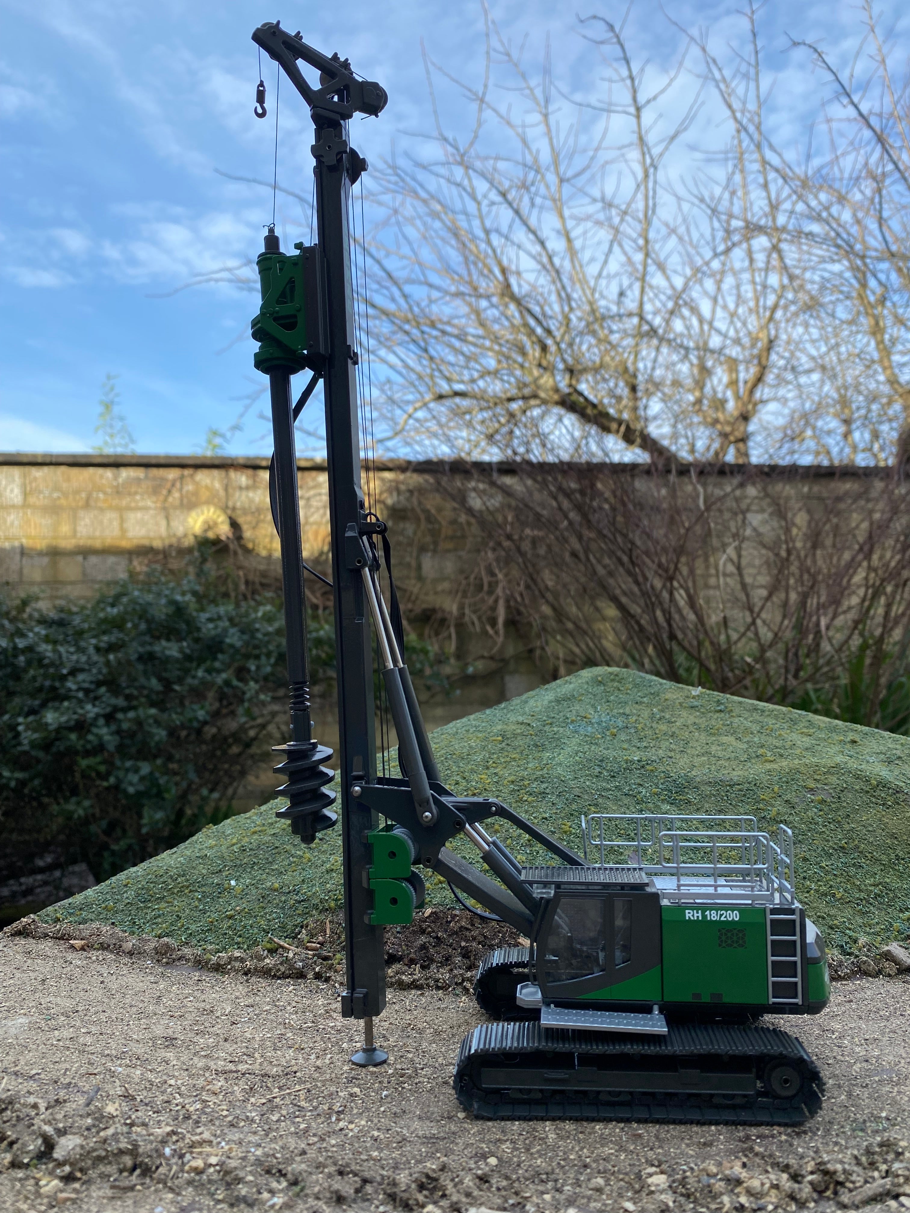 Rig Scale Machine DELMAG Drill Rig. Scale 1:50.