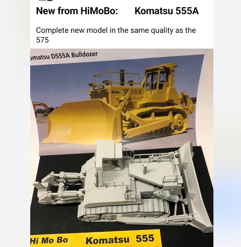 Komatsu 555 crawler dozer. 1:50 scale.