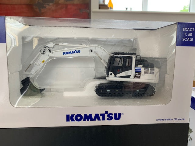 KOMATSU PC210LC-11 White Limited edition. Scale 1:50