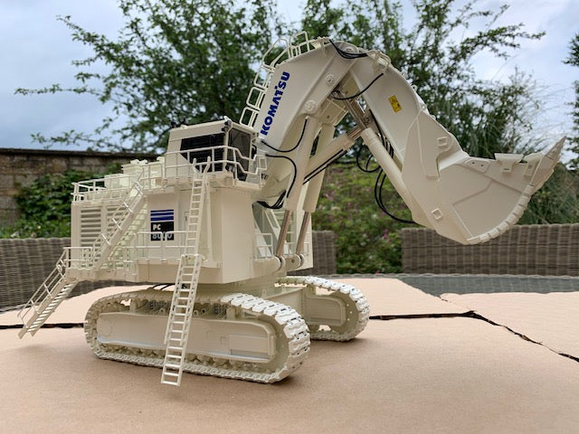 KOMATSU PC 8000-11 Diesel Shovel in White. Scale 1:50